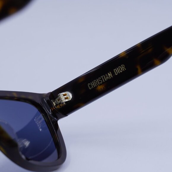Dior DIORSIGNATURE S6U 20B0 Sunglasses Havana Square Frame, Blue Lenses main image 10